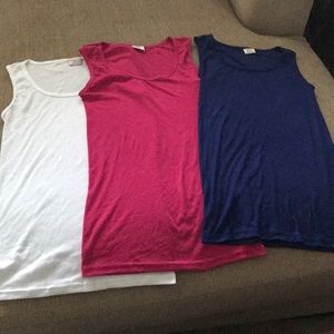 **SOLD** 3 pack cotton tank tops